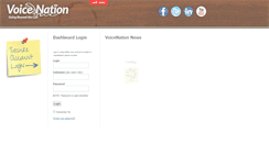 Desktop Screenshot of dashboard.voicenation.com